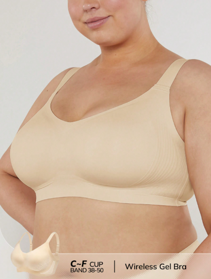 Sujetador deportivo Plus Dream Curve 2ndSkin sin aros,  cobertura total, sin costuras 2XL DD